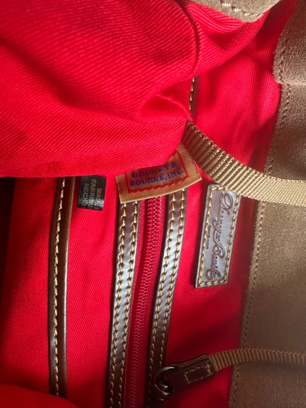Dooney & Bourke crossbody hobo sculpted from soft suede - Picture 6 of 14